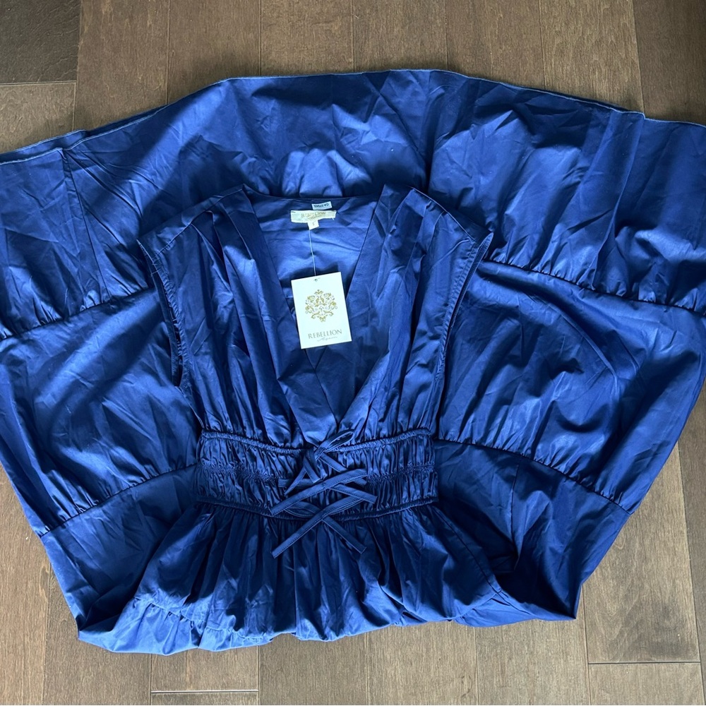 NWT💥Rebellion Blue Maxi Dress, small - Picture 5 of 7